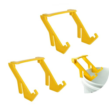 2pcs Yellow Plastic Bee Honey Bucket Rack Frame Grip Holder Beekeeping Beekeepers Tool Honey Extractor Equipment
