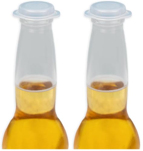Linden Sweden Bottle Cap Covers - Reusable Plastic Soda and Beer Bottle Caps to Prevent Drink Spillage - Dishwasher Safe - Made In Sweden - Set of 10-3.25W x 6H Inches (Pack of 2) - size: 10 Piece (Pack of 2)