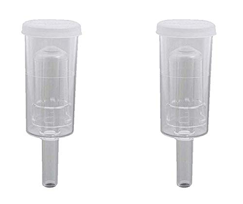 2 Piece Simple Airlock Homebrew Air Lock With Cap Beer Fermentation Wine Making Twin Bubble Grommet Airlocks