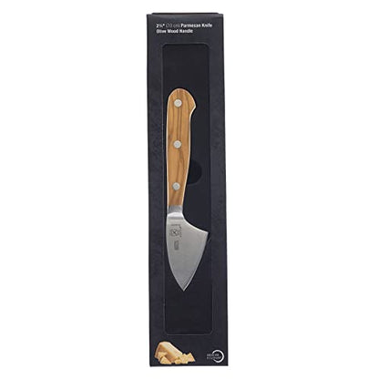 Mercer Culinary Renaissance Olive Wood Parmesan Cheese Knife, 2.75-Inch - color: Olive Wood Handle, size: 2.75-Inch Parmesan Cheese Knife