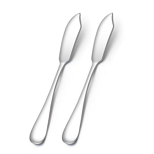 AOOSY Stainless Steel Butter Knives, Cheese Knives, Butter Spreader for Kitchen Restaurant Party,Set of 2 - size: 2PC