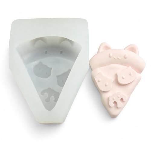 AWEJRIXX Silicone Mold for DIY Baking and Craft Projects, Flexible Reusable Mold for Chocolate, Candy, Fondant, Resin, Clay, Soap, Cake Decoration and Handmade Small Shapes (Pizza Slice Shape) - color: Pizza Slice Shape