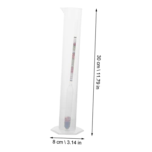 2 Sets Home Brew Hydrometer Kit Round Cylinder Triple Scale Alcohol Meter for Wine Making Beginners - color: 2