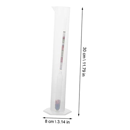 2 Sets Home Brew Hydrometer Kit Round Cylinder Triple Scale Alcohol Meter for Wine Making Beginners - color: 2