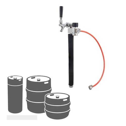 Portable Beer Keg Dispensing Kit CO2 Picnic Tapping System Fit Most Size Kegs Compatible Tr21*4 Gas Cylinder Homebrew Kegging(B) - color: B