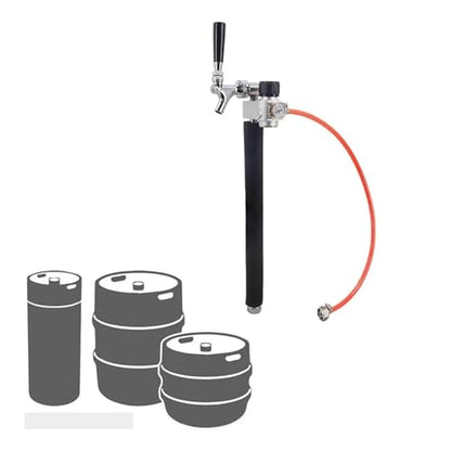 Portable Beer Keg Dispensing Kit CO2 Picnic Tapping System Fit Most Size Kegs Compatible Tr21*4 Gas Cylinder Homebrew Kegging(B) - color: B