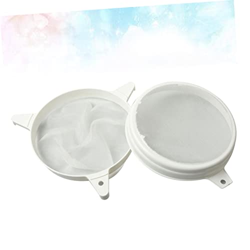 Alipis Beekeeping Supplies Plastic Honey Strainer Double Sieve Fine Mesh for Honey Filting Bee Keeping Tools