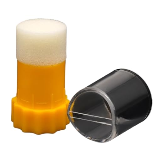 Queen Bee Marker Bottle 4pcs Beekeeping Queen Bee Marking Bottle Marker Tube Catcher Cage with Plunger Plush for Beekeeper Equipment