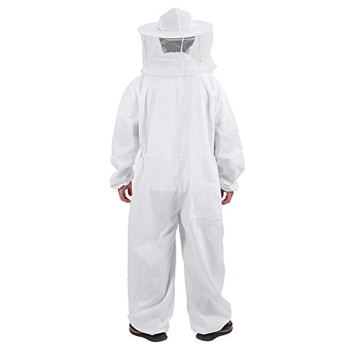 Bee Suit, Beekeeping Suit Protective Equipment Full Body for Backyard and Bee Keeper Multi Size Outfit (XL) - size: XL