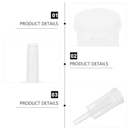 Lurrose 2pcs Plastic Three-piece One-way Exhaust Valves for Homebrew Wine Fermentation Airlocks Wine Preservation Accessories