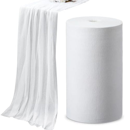 FuWeave 1 Roll Grade 40 Cheese Cloth for Straining 70 Yard 100% Unbleached Cotton Fabric Reusable Bulk Cheesecloth Table Runner for Cooking, Cheese Makers, Straining, White - color: Grade 40
