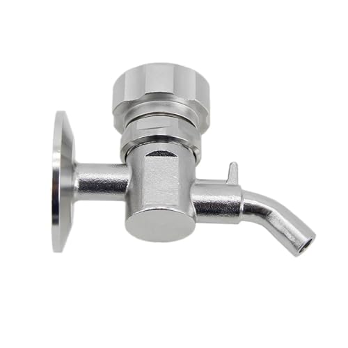 Brewing Accessories 1.5" TC Sample Valve 304 Stainless Steel Sanitary Clamp Brewing Sample Valve Homebrew Conical Fermenter Brewing Accessories(A) - color: A