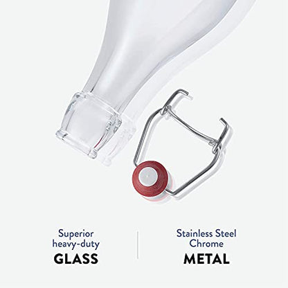 Bormioli Rocco Swing Bottle, 4.25 oz - Clear, Set of 6 - size: 4.25 Oz.