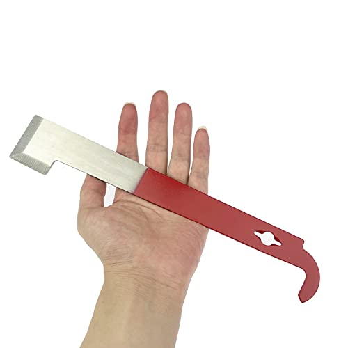 4 Pack Steel Bee Hive Tool Frame Lifter and Scraper for Beekeepers, J Hook and L Hook