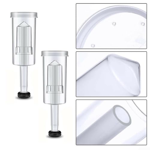 3-Piece Fermentation Airlock with Silicone Grommet, 2-Pack Brewing Air Lock for Beer Wine Kombucha Kimchi Cider Fermenting Supplies, PP Plastic, BPA Free Set