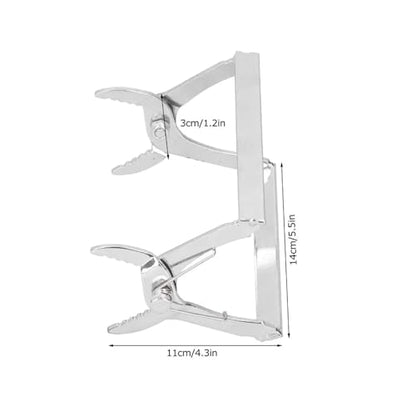 Bee Hive Frame Grip 2pcs Silver Frame Holder Lifter Reliable Beekeeping Tool for Secure Frame Handling Essential Bees Nests Box Clip Hive Inspection for Beekeeeper