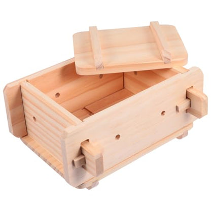 DOITOOL Tofu Presser Tofu Maker Mold Wooden Mold Maker Kit DIY Making Tool Press Mould Hand Tools Homemade