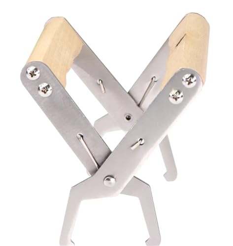 Bee Hive Frame Grip Stainless Steel Bee Frame Clip Beekeeping Clamp Tools Nests Box Holder Capture Beehive Equipment Queen Rearing System Tool for Beekeeeper(Natural) - color: Natural