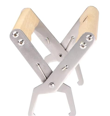 Bee Hive Frame Grip Stainless Steel Bee Frame Clip Beekeeping Clamp Tools Nests Box Holder Capture Beehive Equipment Queen Rearing System Tool for Beekeeeper(Natural) - color: Natural