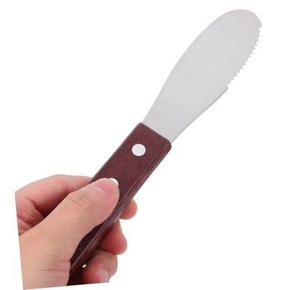 ABOOFAN Stainless Steel Cheese Knife Butter Slicer Baking Tool Knife Jam Spreader Portable Cheese Cutting Tool