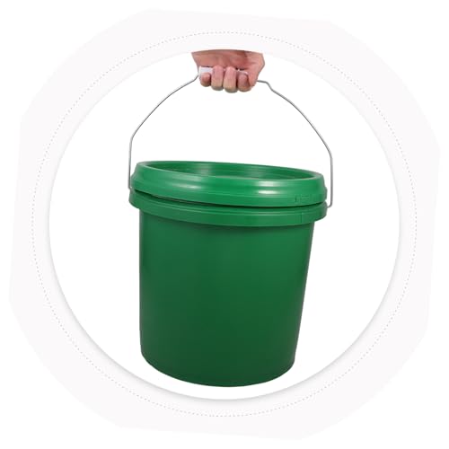 LABRIMP Plastic Fermentation Bucket Lid Food Grade Fermenting Pail for Home Brewing Wine and Beer Portable Fermenter for Wine