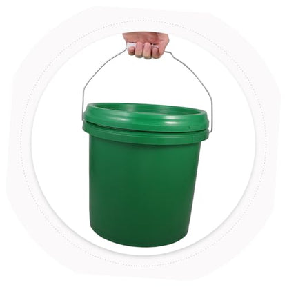 LABRIMP Plastic Fermentation Bucket Lid Food Grade Fermenting Pail for Home Brewing Wine and Beer Portable Fermenter for Wine
