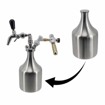 Stainless Steel Beer Growler Keg Sturdy Lightweight,Home Accessories