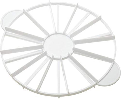 Round Slice & Pie Slicer, Cake Divider, Cheesecake Cutter, Double Sided Portion Marker, 14 or 16 Slices - Works for Cakes Up To 16-Inches Diameter - size: 3.9"
