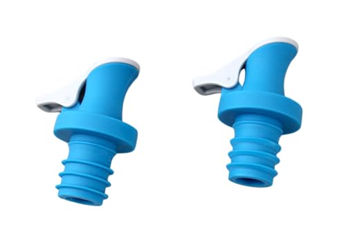 2-Piece Dripless Oil Spout Set with Sealable Top – Fits Standard Bottles, Prevents Spillage, BPA-Free Food Grade Stopper for Oils, Vinegars, Syrups & More by Dependable Industries (2)
