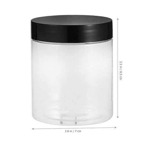 HOMSFOU Plastic Food Storage Jars with Lids 12pcs Plastic Sealed Canisters Airtight Kitchen Containers for Cereals and Pantry Organization