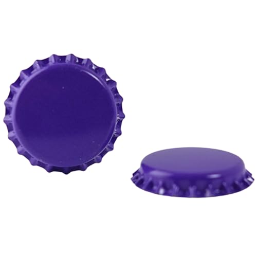 FastRack 288 Oxygen Absorbing Beer Bottle Caps | 26mm Pry-Off Purple Standard Homebrew Bottle Tops for Glass Bottles | PVC-Free Beer Crown Caps for Bottling - color: Purple