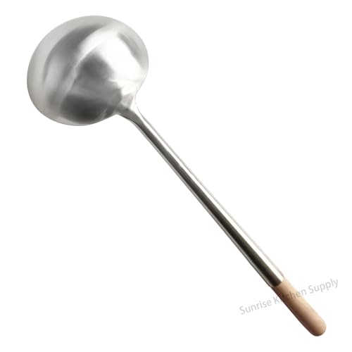 Sunrise Commercial Grade Wok Ladle 19.5" (XL) - size: Ladle 19.5" (XL)