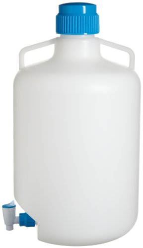 SP Bel-Art Autoclavable Polypropylene Carboy with Spigot Leak-Proof, 20L- Chemical Resistant, Food-Safe, Sterilizable for Lab, Pharmaceutical, and Industrial Use (5.3 Gallons) (F11846-0050) - size: 20 Liter Capacity, style: With Spigot