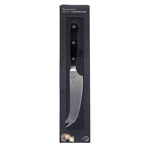 Mercer Culinary Renaissance Hard Cheese Knife, 4.75-Inch - color: Black Handle, size: 4.75-Inch Hard Cheese Knife