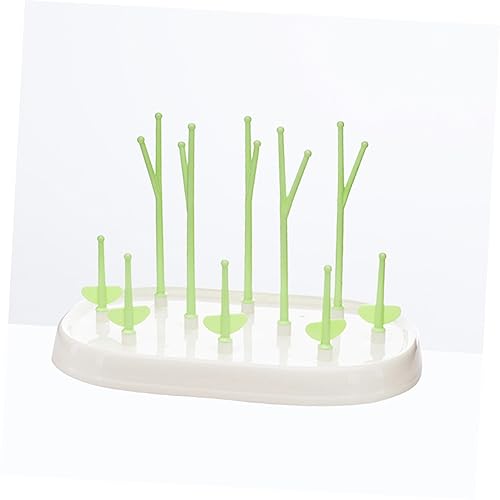 Tree-Shaped Baby Bottle Dryer Green Baby Bottle Drying Rack Easy to Clean Safe for Infants