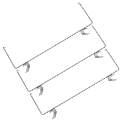 VICASKY 3pcs Stainless Steel Beehive Frame Holder Hanging Rack Beekeeping Frame Support Bracket and Beekeeper Tools