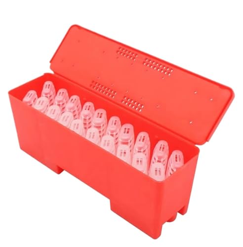 Queen Bee Cage 2pcs Queen Bee Transport Box and 20Pcs Cages Rearing Cup Kit Plastic Incubator Beekeeping Tool for Beekeeping Supplies