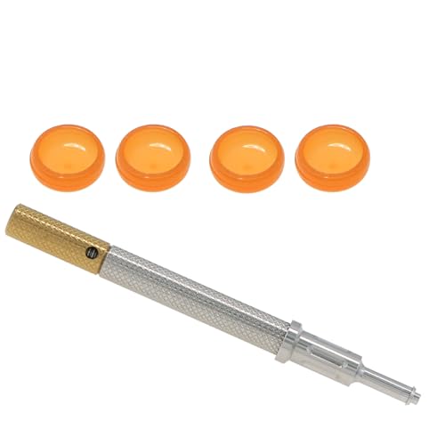 Implants Replacement locater Overdenture Male Processing Caps Inserts and Retention Cap Insertion Extraction Removal 3-IN-1Core Tool kit (Locator-Golden Tool+4pcs 0.8lbs Caps Inserts Kit) - color: Locator-Golden Tool+4pcs 0.8lbs Caps Inserts Kit