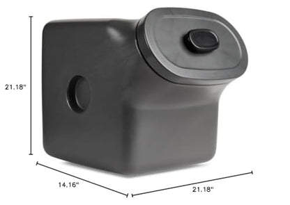 Reddy by Petco Black Airtight Food Storage Container for Dogs Large 50 lbs. - size: Large