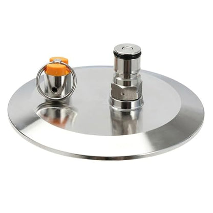 Stainless Steel Brewing Tool End Cap with Ball Post Homebrewing Conical Fermenter Accessories Dry Hoppers Accessory