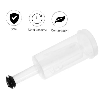 Garneck Three-piece One-way Brewing Fermentation Stopper Food-grade Silicone Stoppers for Wine Making Beer Brewing and Juice Fermentation Valves Black