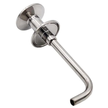 SS304 Home Brew Kettle Dip Tube - 90 Degree Angle, 1.5" TC Clamp Quick-Connect, Liquid Extraction Tube for Brewing Kettles/Conical Fermenters, 1pc