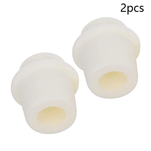 Othmro 2Pcs Drilled Rubber Stopper with Airlock, White Drilled Bungs Stopper with 1.18"-1.34" Hole for Fermentation Use, Homebrewing Beer Kombucha Airlock Stopper