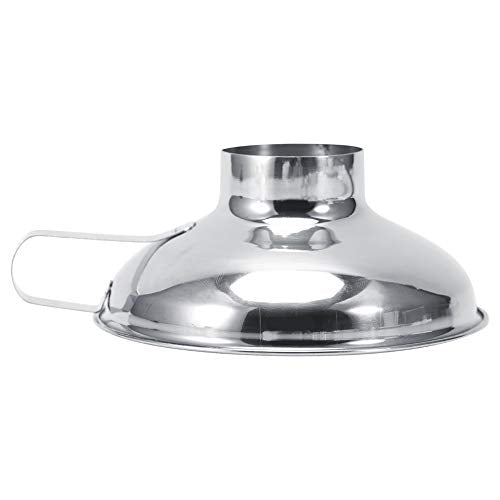 Canning Funnel with Headspace Measuremen Stainless Steel Wide Mouth Canning Funnel with Handle Small Size Kitchen Tool for Easy Filling of Jars for Home and Preserving (S) - size: S