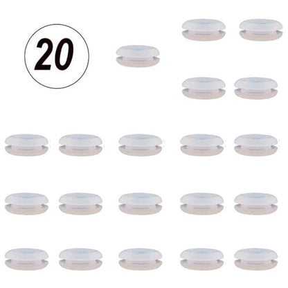 20PCS Airlock Grommets for Fermentation - Silicone Seals for Homebrewing Beer, Wine, Mead, Sauerkraut, Kimchi - Fits 12.5mm Lid Holes(Clear) - color: Clear