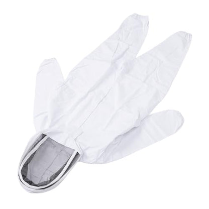 Professional Beekeeping Suit, Beekeeper Protective Clothing Full Body with Ventilated Hood, Breathable Nylon for Adult Beekeepers