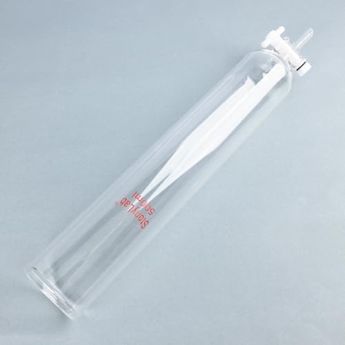 stonylab Dropping Funnel, Borosilicate Glass Burette Funnel with PTFE Stopcock for Laboratory and Home Use, 500 ml - size: 500 ml