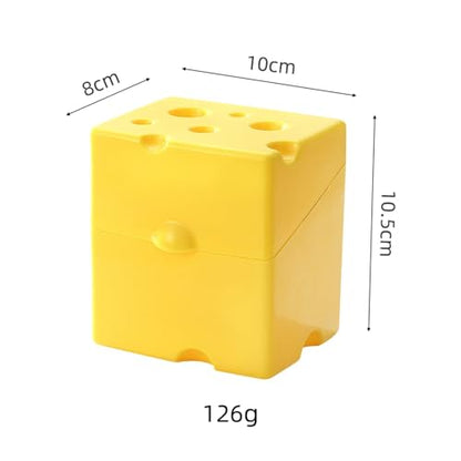 Cheese Slice Container for Fridge - Flip Cover Cheese Box Reusable Accessories Kitchen Tools Easy to Clean Cheese Slice Holder Keeps Cheese Fresh Longer