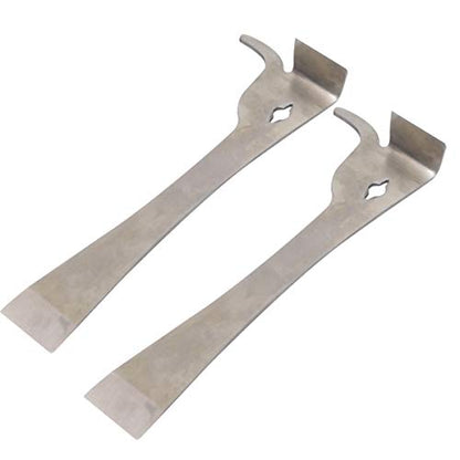 Hive Scraper Tool 2pcs J-Hook Stainless Steel Beekeeping Tool | Hive Frame Lifter Scraper Knife for Beekeepers Bee Hive Box Supplies Equipment Heavy Duty