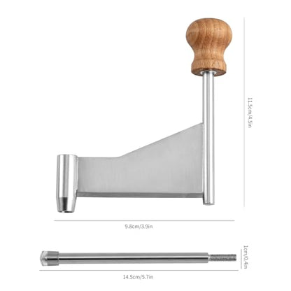 Rust Proof Manual Rotary Cheese Curling Knife - Compatible with Cheese Curler with Wooden, Plastic, Marble Base, Best for Cheese Wheel and Chocolate Shavings and Curls